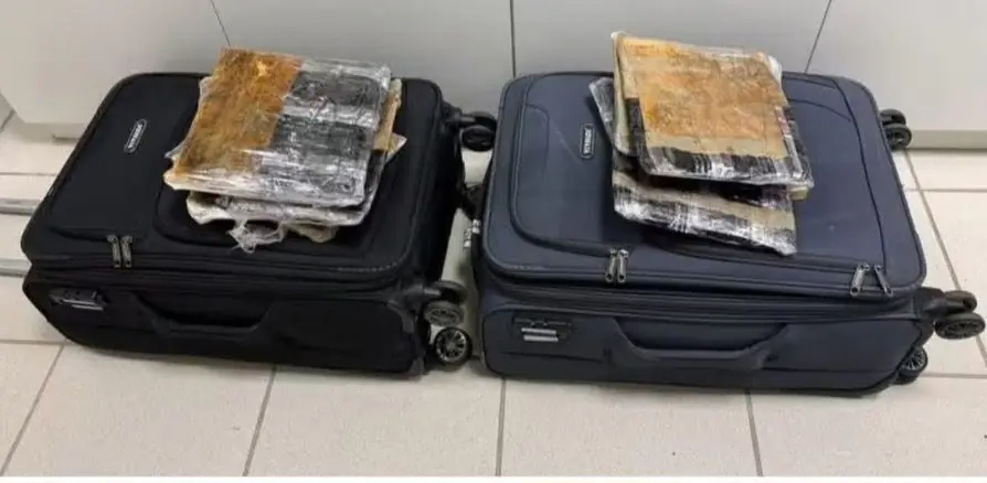 Las maletas tenían doble fondo/Policía Federal