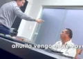 El alcalde de Santa Cruz de la Sierra, Manuel Saavedra, y el funcionario destituido. FOTO: Captura RRSS