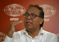 El candidato presidencial peruano Roberto Sánchez/AFP