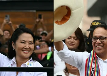 Fujimori y Sánchez y una dura pelea en el balotaje/AFP