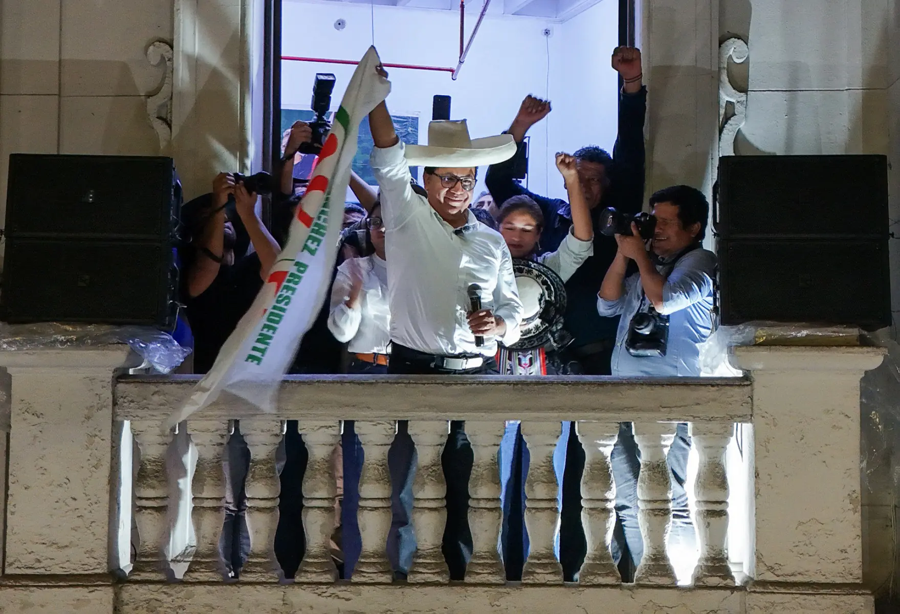El candidato presidencial peruano Roberto Sánchez/AFP