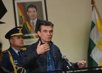 El presidente ROdrigo Paz en Cochabamba.
Foto: APG