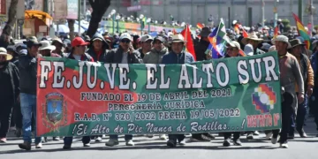 Marcha alteña llega a La Paz. Foto: APG