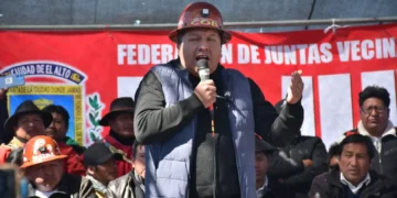 El secretario ejecutivo de la COB, Mario Argollo. Foto: APG