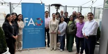 Representantes de Senasag en la reunión internacional. Foto: Senasag