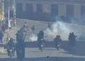 La Policía dispersó a los movilizados.
APG