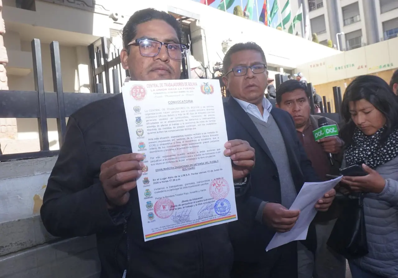El dirigente gremial Toño Siñani. Foto: APG