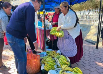 La Feria Bolivia Produce que se realizó en Calacoto. Foto: Ministerio de Desarrollo Productivo