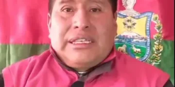 El dirigente de la Fejuve La Paz Justino Apaza.
Foto: Captura RRSS
