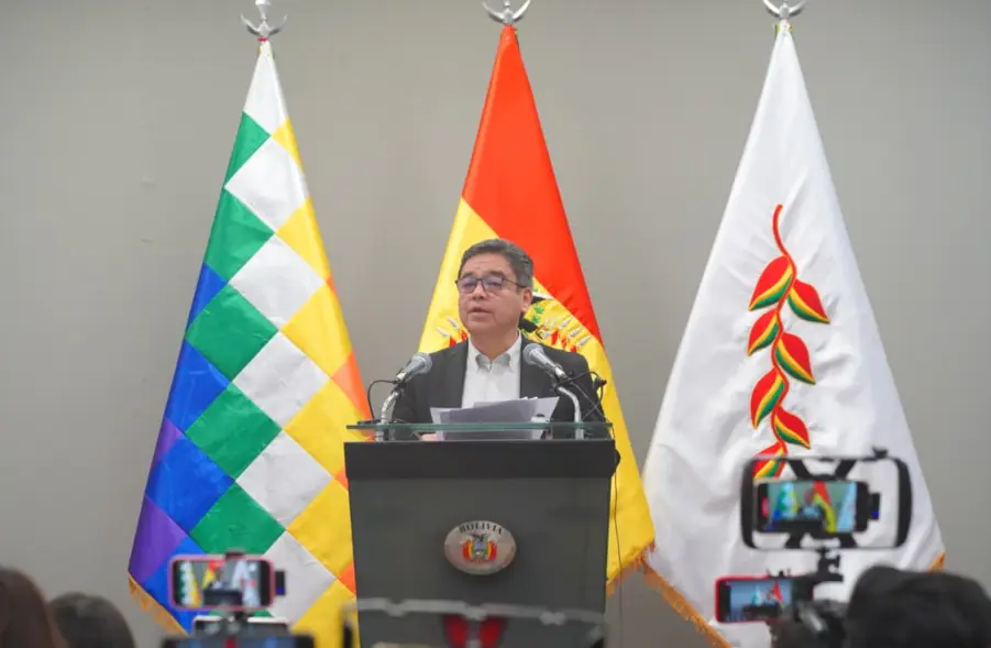 El vocero presidencial José Luis Gálvez.
Foto: APG
