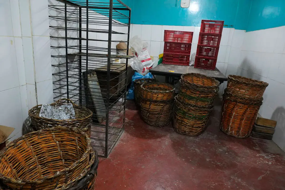 Panaderías sin flujo y canastas vacías durante el paro de 48 horas de los panificadores. Foto: APG