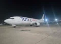 Llegó a Viru Viru el avión de TOTAL Cargo. Foto: Ministerio de Obras Públicas